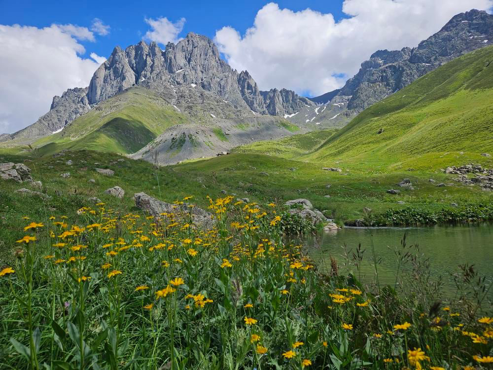 Chaukhebi Mountains of Caucasus